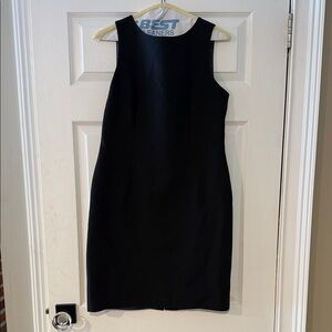 Talbots Class Black Sleeveless Sheath Dress